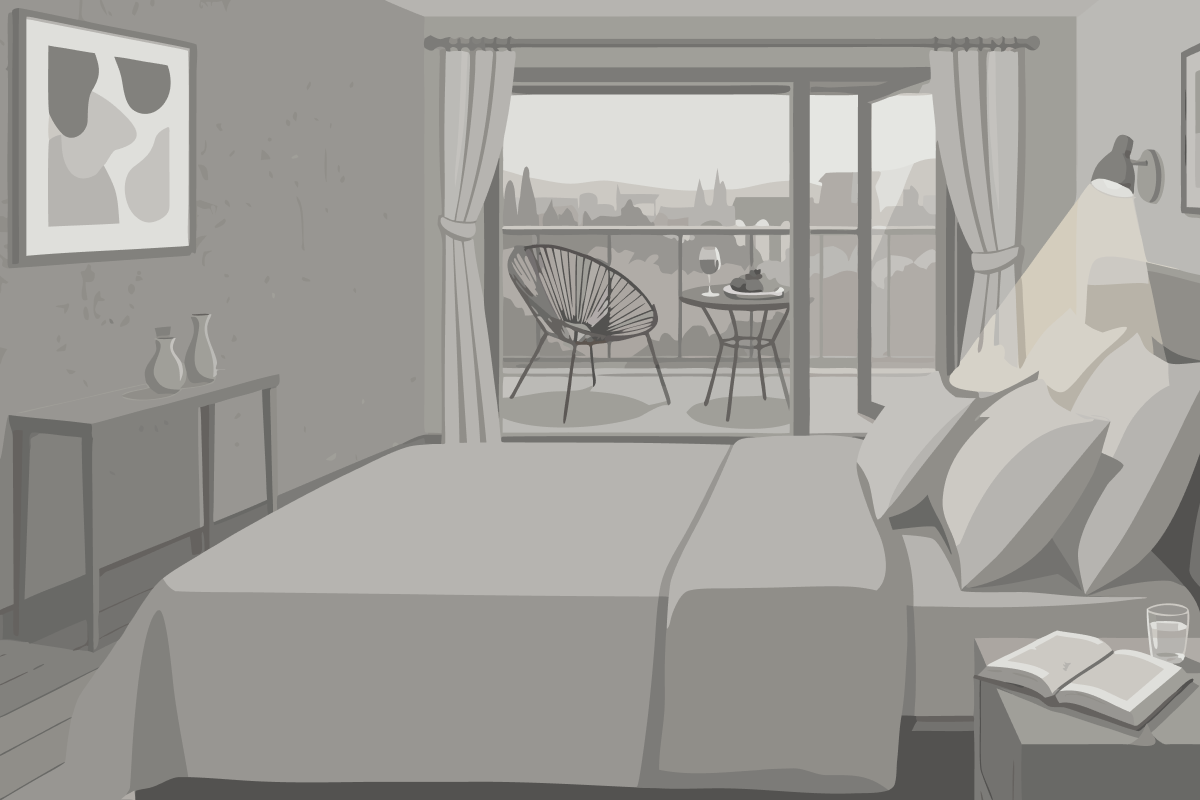 Superior Ferienwohnung mit 3 Schlafzimmern und Whirlpool